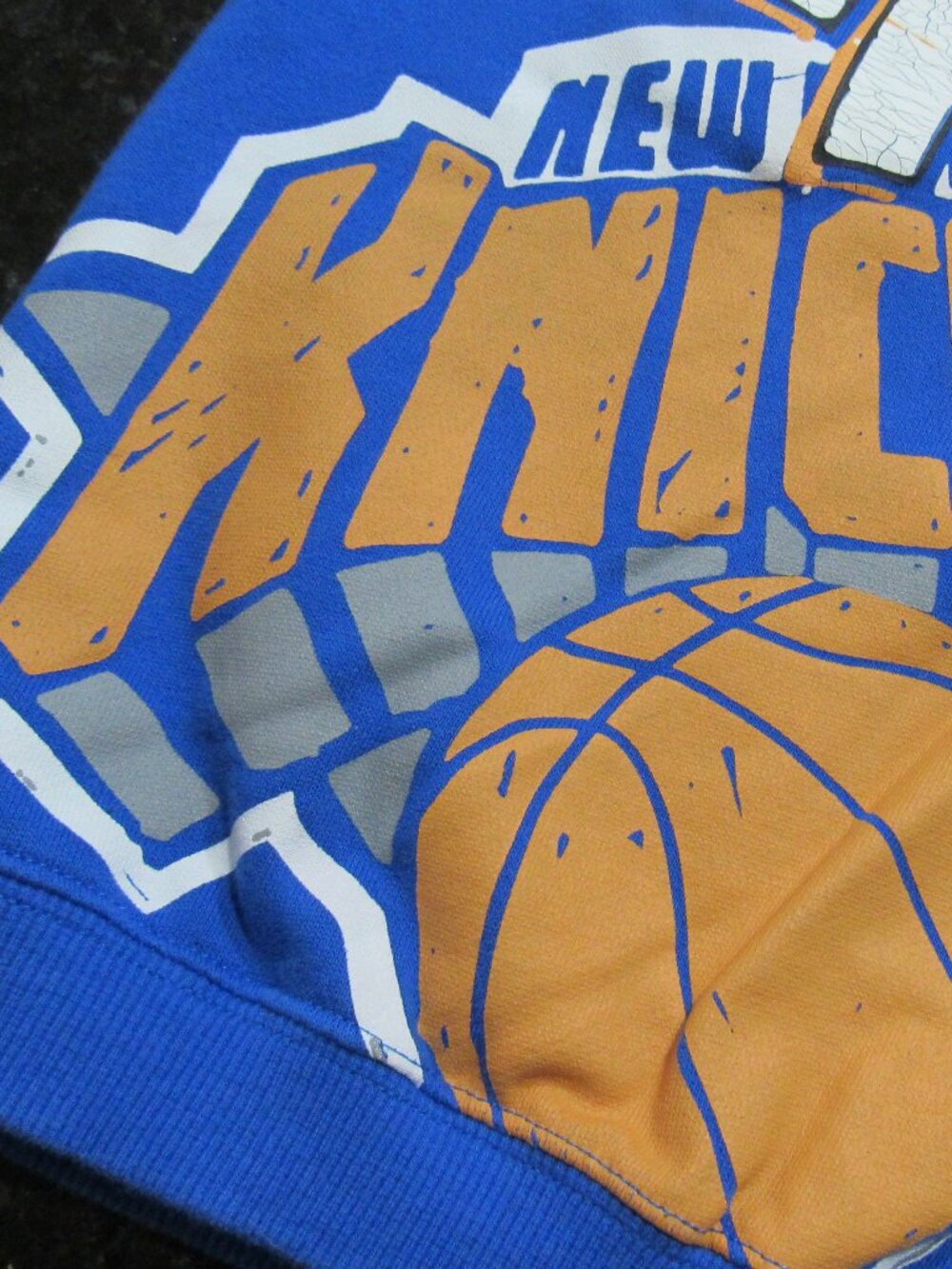 NBA-branded New York Knicks Cotton-On Kid Size 8 Sleeveless Hoodie Pullover Vest - Picture 5 of 16